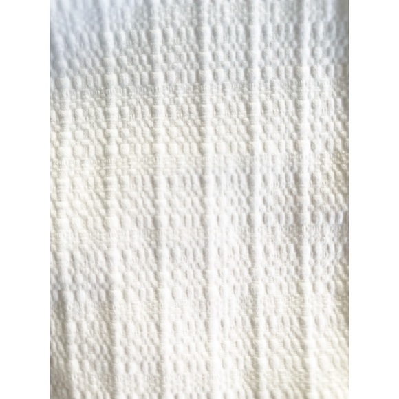 Yansi Fugel White Textured Sleeveless Sheath Dress Size 10 - Picture 3 of 6